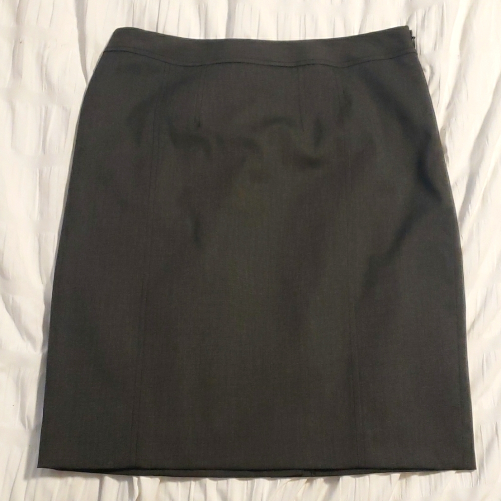 Halogen Charcoal Grey Pencil Suit Skirt
